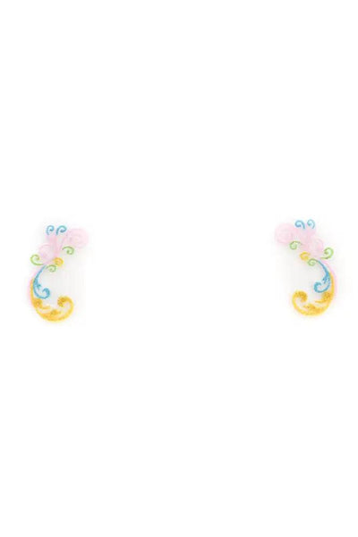 Pink Marigold Glitter Facial Stickers - AMIClubwear