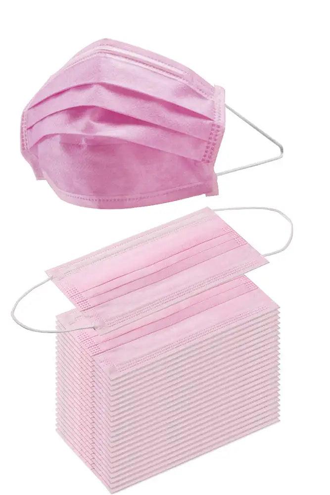 Pink Medical Disposable 10 Piece Face Masks - AMIClubwear