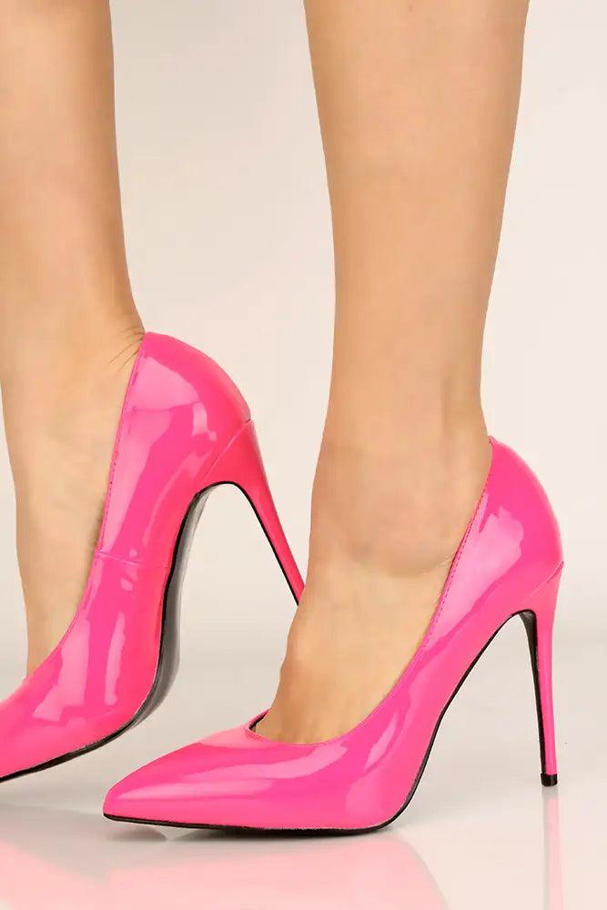 Pink Pointy Toe High Heel Pumps - AMIClubwear