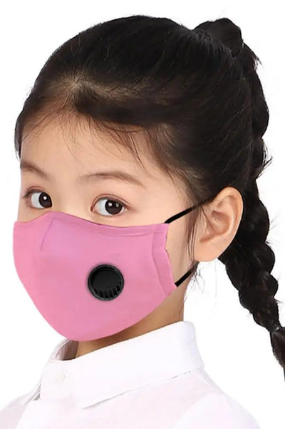 Pink Respirator Washable Kids Face Mask - AMIClubwear