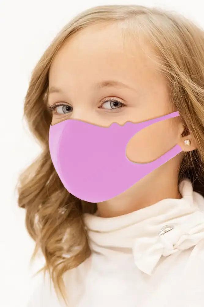 Pink Reusable Kids Face Mask 1 Piece - AMIClubwear