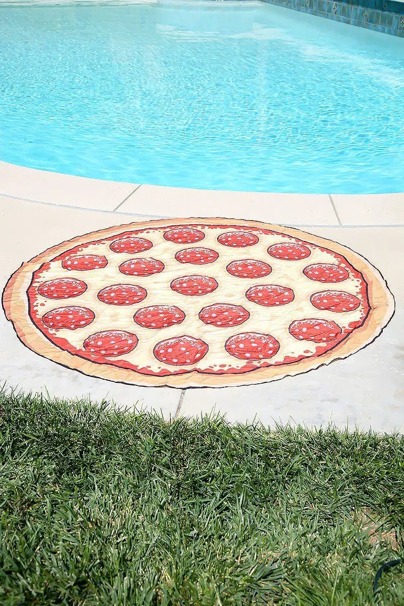Pizza Print Versatile Swimsuit Cover Up