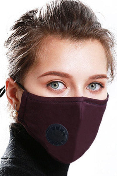 Purple Respirator Washable 1 Piece Face Mask - AMIClubwear