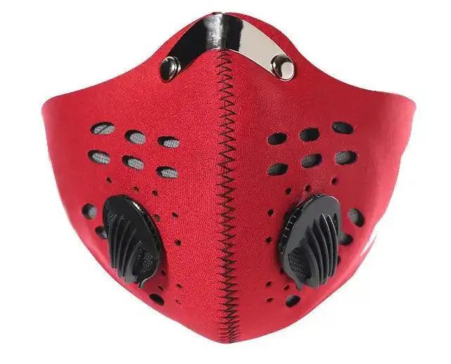 Red Respirator Protection Filter Reusable Face Mask