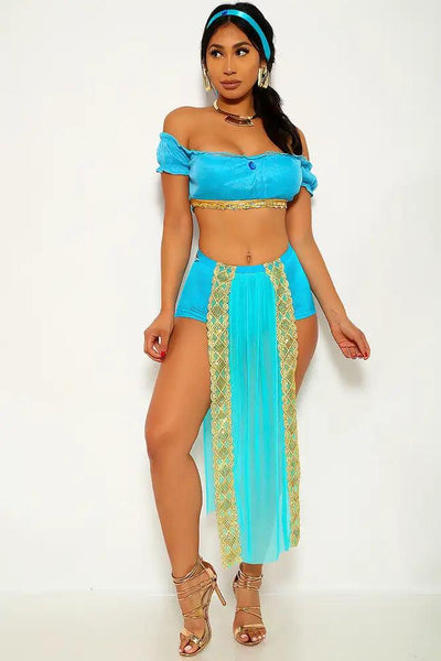 Seafoam Princess Jas 3 Piece Costume - AMIClubwear