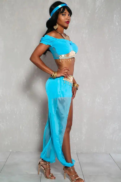 Sexy Bahama Blue Princess 4Pc. Costume - AMIClubwear