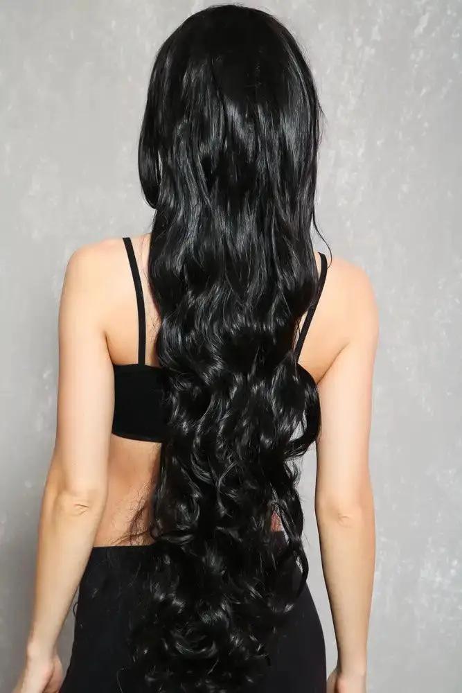 Sexy Black Bombshell Long Wavy Costume Wig