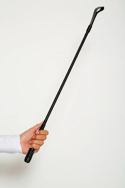 Sexy Black Faux Leather Riding Crop Whip - AMIClubwear