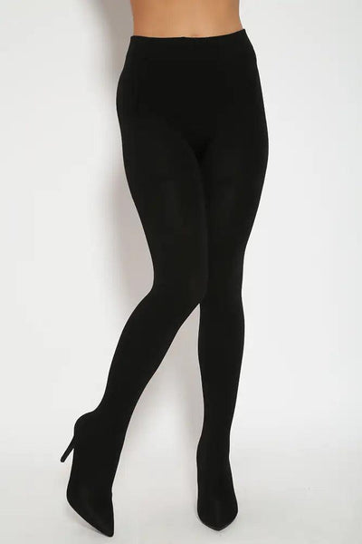 Sexy Black Pointed Toe High Waist High Heel Legging Boots - AMIClubwear