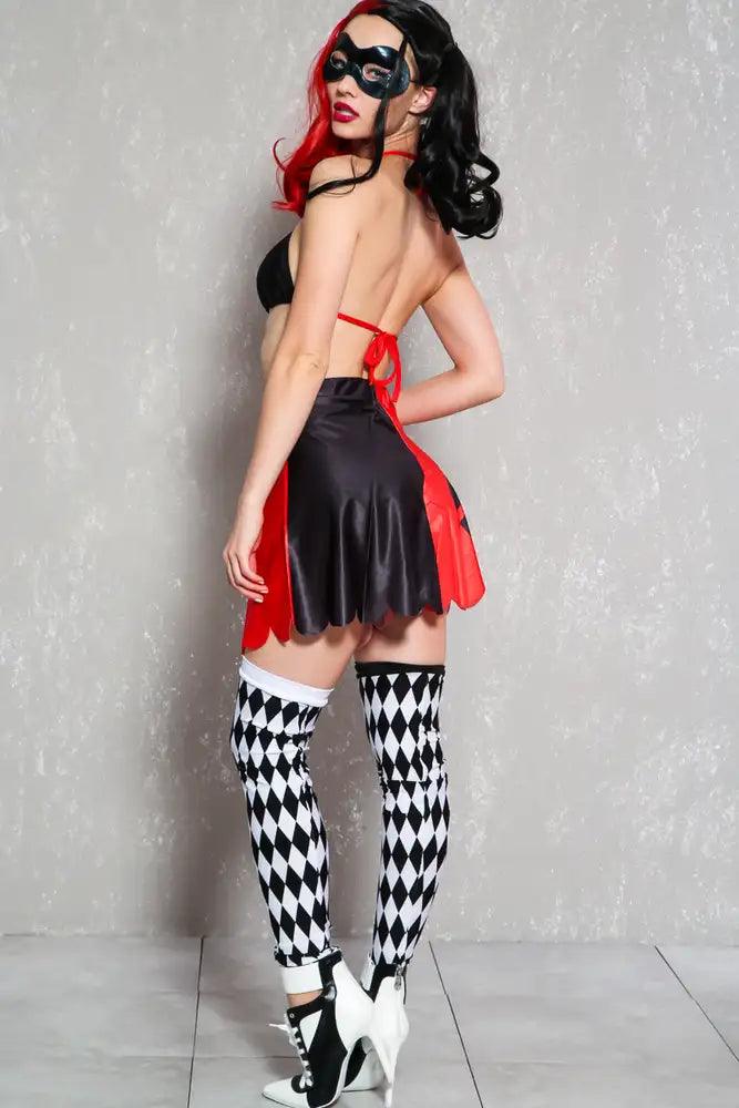 Sexy Black Red 2Pc High Waist Story Book Costume - AMIClubwear