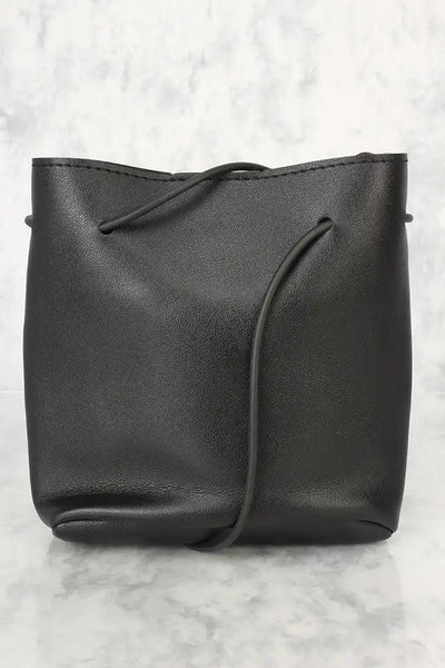 Sexy Black Smiley Face Print Small Shoulder Handbag - AMIClubwear