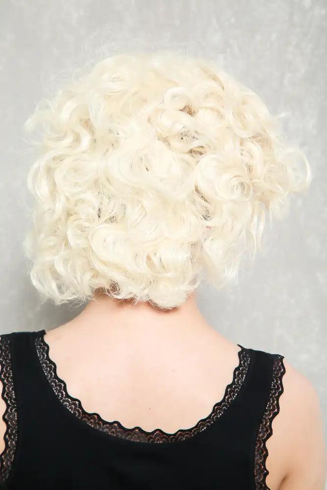 Sexy Blonde Curly Short Faux Hair Wig Costume Accessory - AMIClubwear