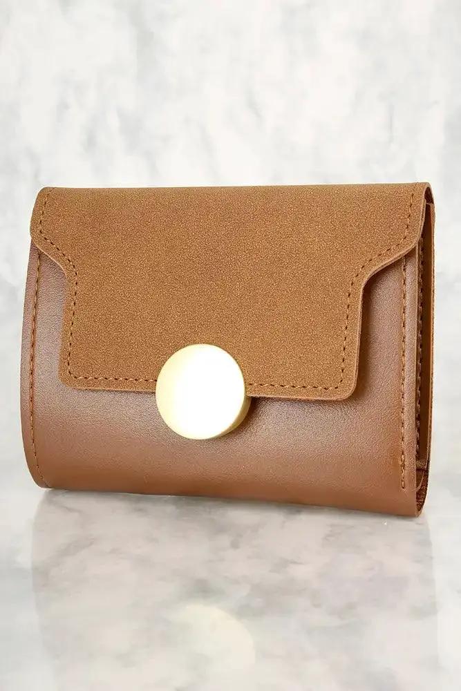 Sexy Brown Faux Leather Mini Wallet