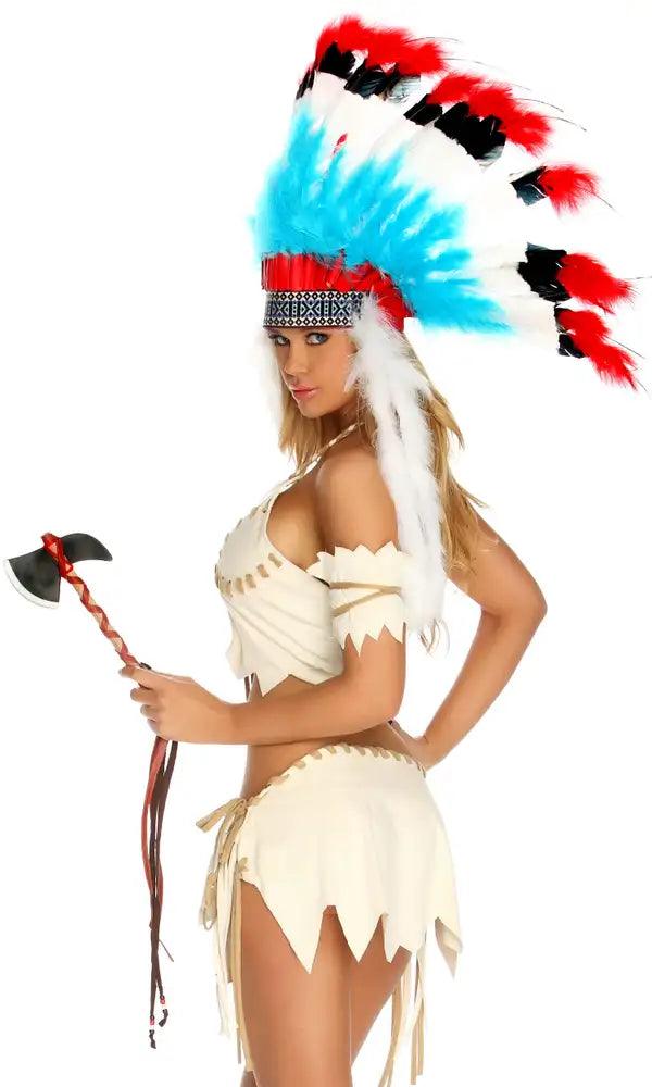 Sexy Cream Tribal Tease Costume - AMIClubwear
