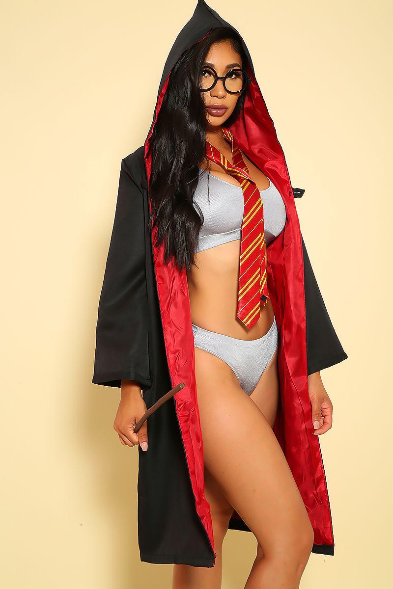 Black 5 Pc Wizard Costume Sexy Harry Halloween – AMIClubwear