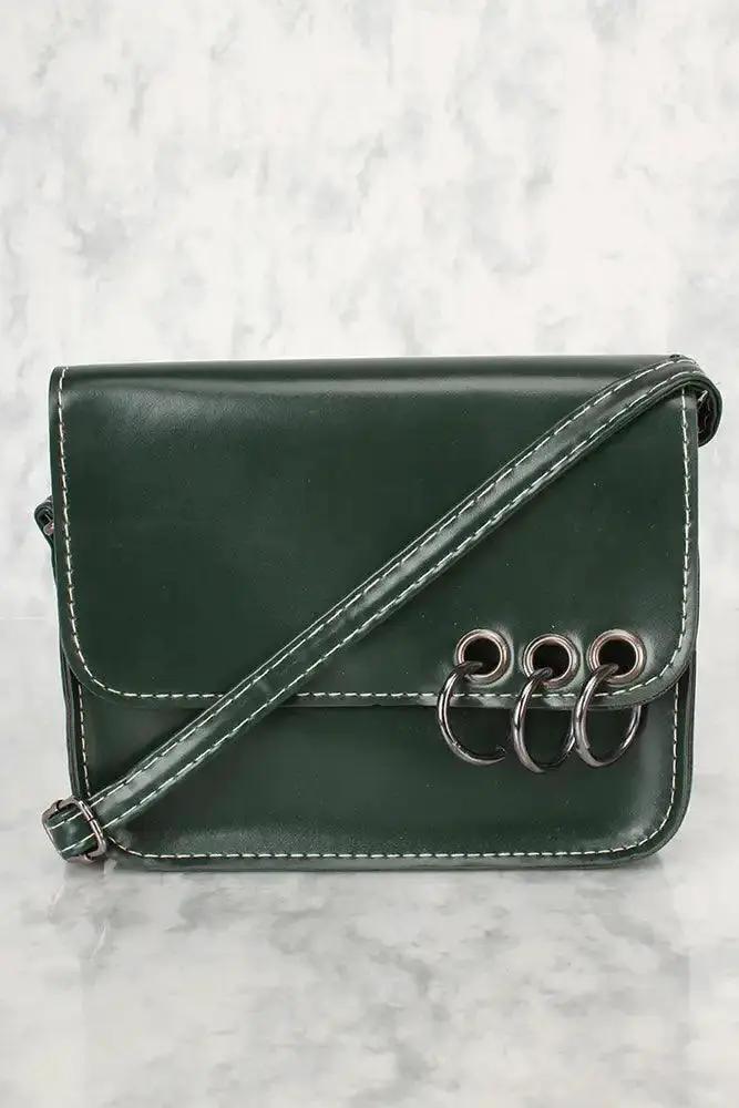 Sexy Hunter Green Sequins Small Shoulder Handbag