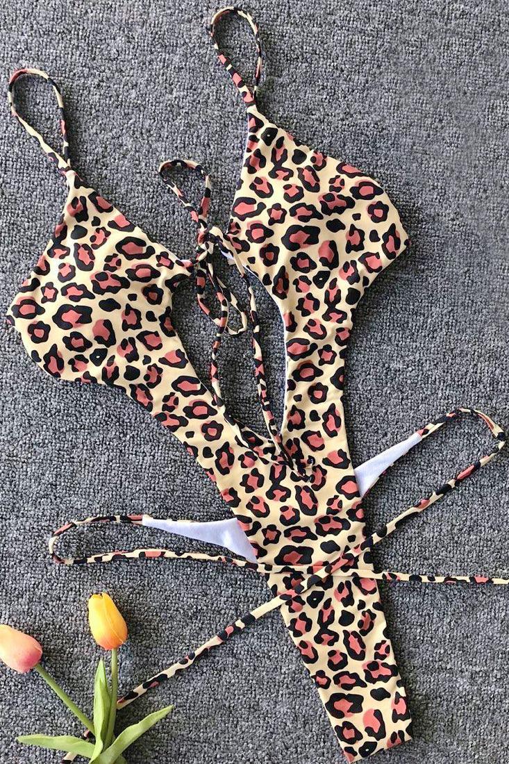 Sexy Leopard Cheeky Monokini - AMIClubwear