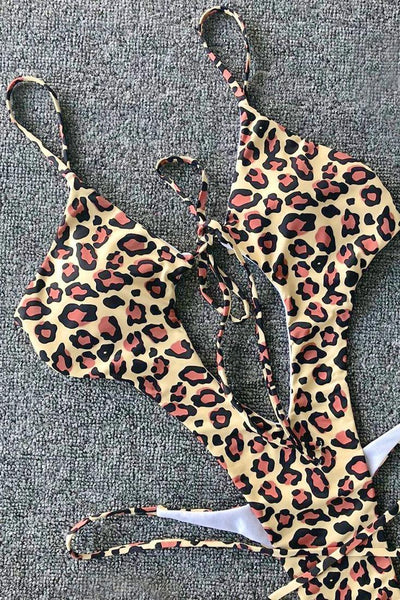 Sexy Leopard Cheeky Monokini - AMIClubwear