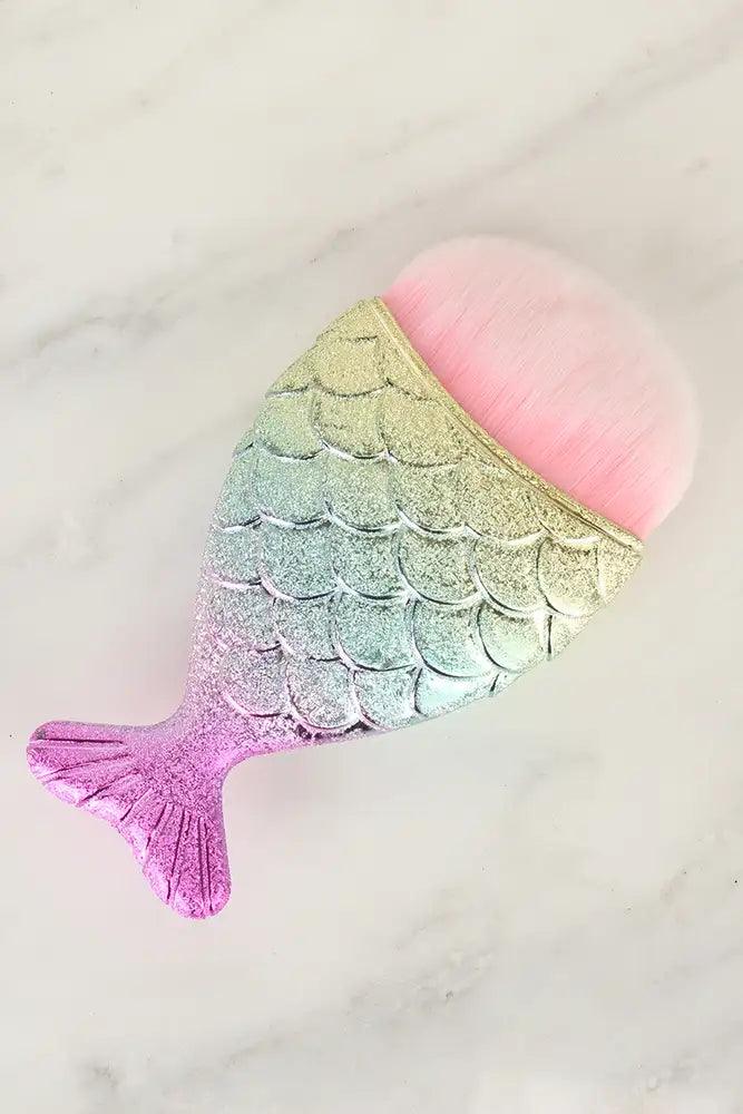 Sexy Light Pink Gold Mermaid Fish Tail Brush - AMIClubwear