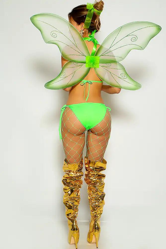 Sexy Lime Tinker Sequin 3 Piece Costume - AMIClubwear