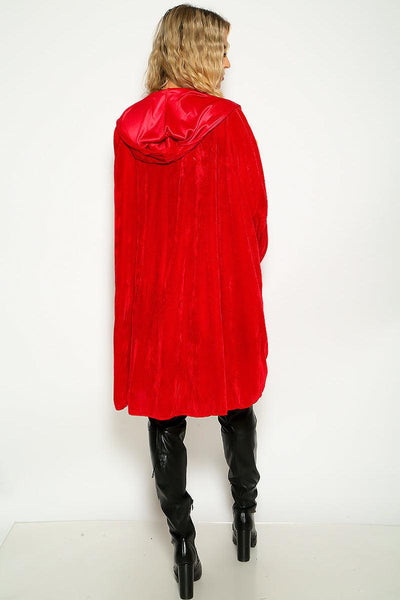 Sexy Little Red Riding Hood Dress Cape 2 Pc Costume - AMIClubwear