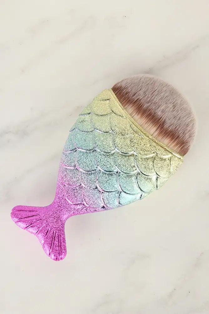 Sexy Mocha Rainbow Mermaid Fish Tail Brush - AMIClubwear