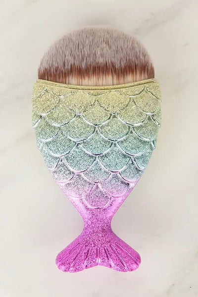 Sexy Mocha Rainbow Mermaid Fish Tail Brush - AMIClubwear