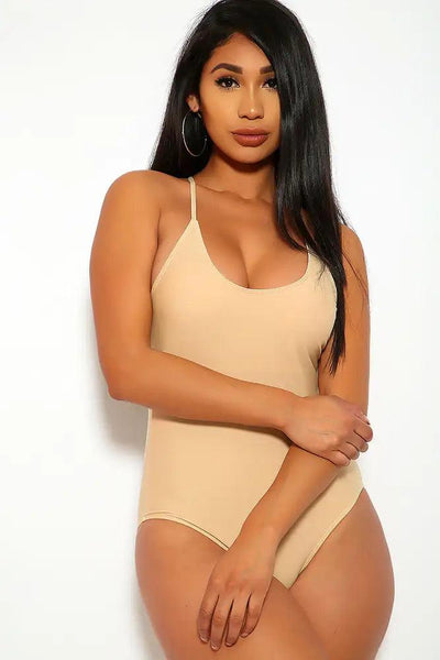 Sexy Nude Lightly Padded One Piece Swimsuit - AMIClubwear