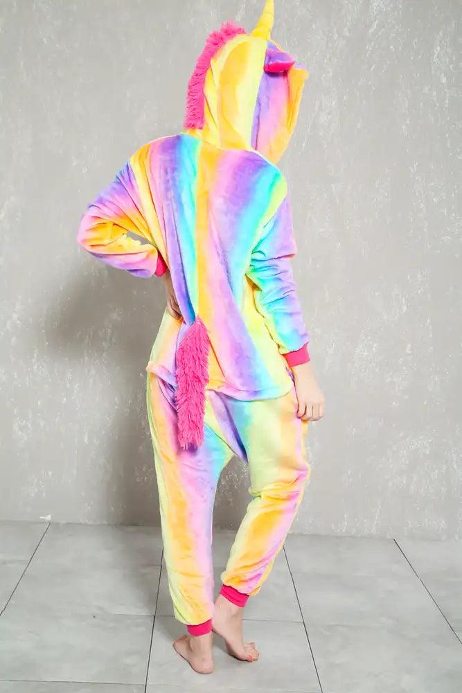 Sexy Rainbow Unicorn Onesie Animal Pajama Costume - AMIClubwear