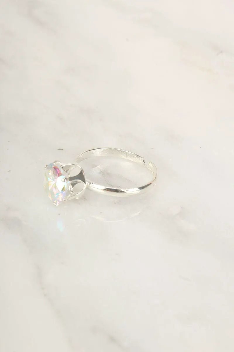 Sexy Silver Diamond Ring