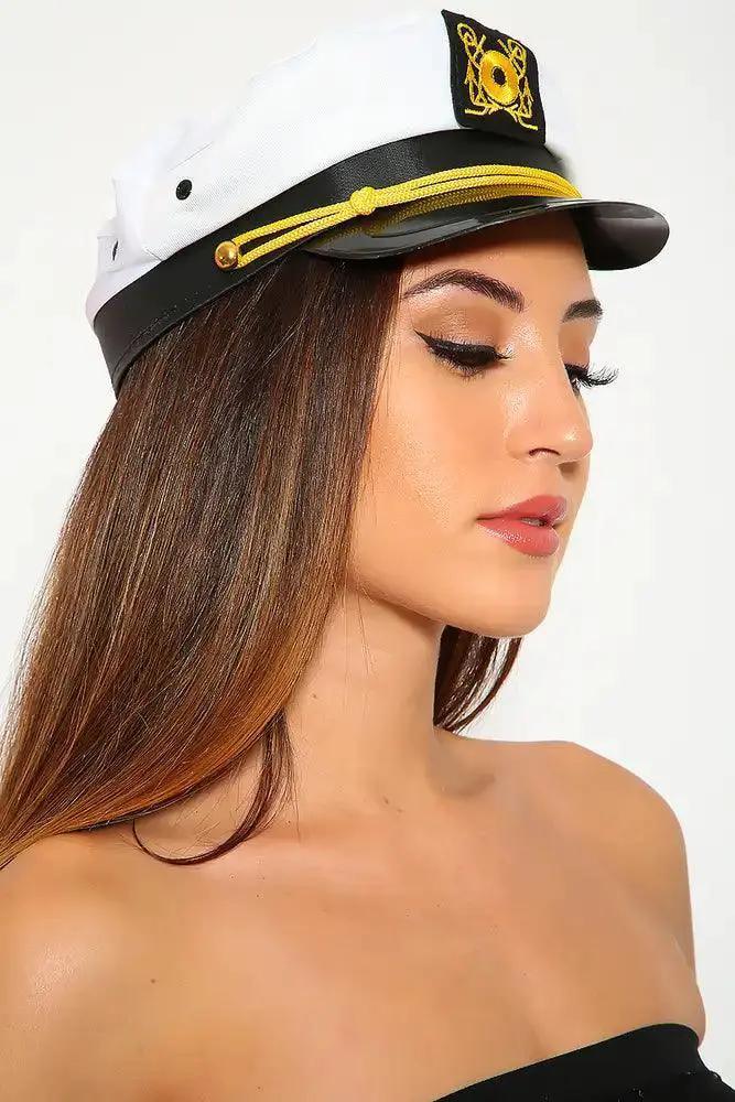 Sexy White Sailor Captain Hat