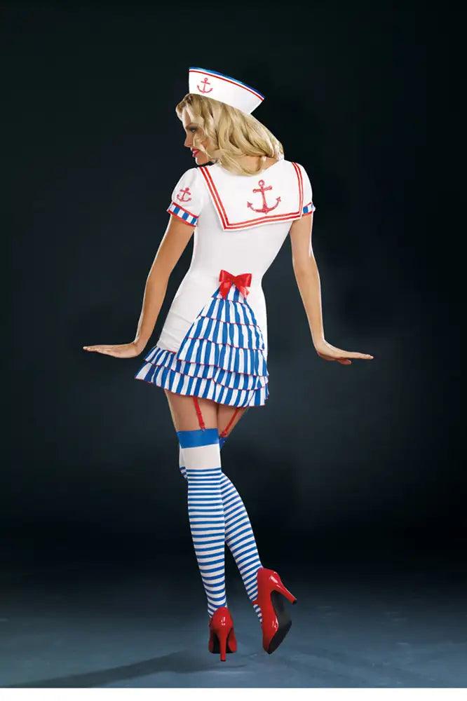 Sexy White Sailor Pin Up 3 Pc. Costume - AMIClubwear