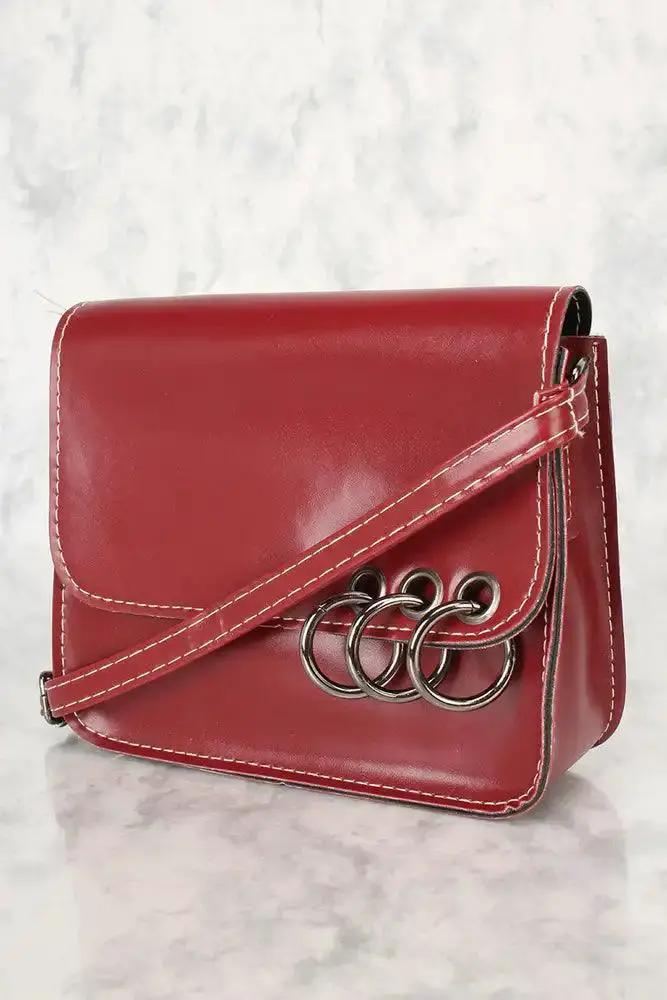 Sexy Wine Sequins Small Shoulder Handbag