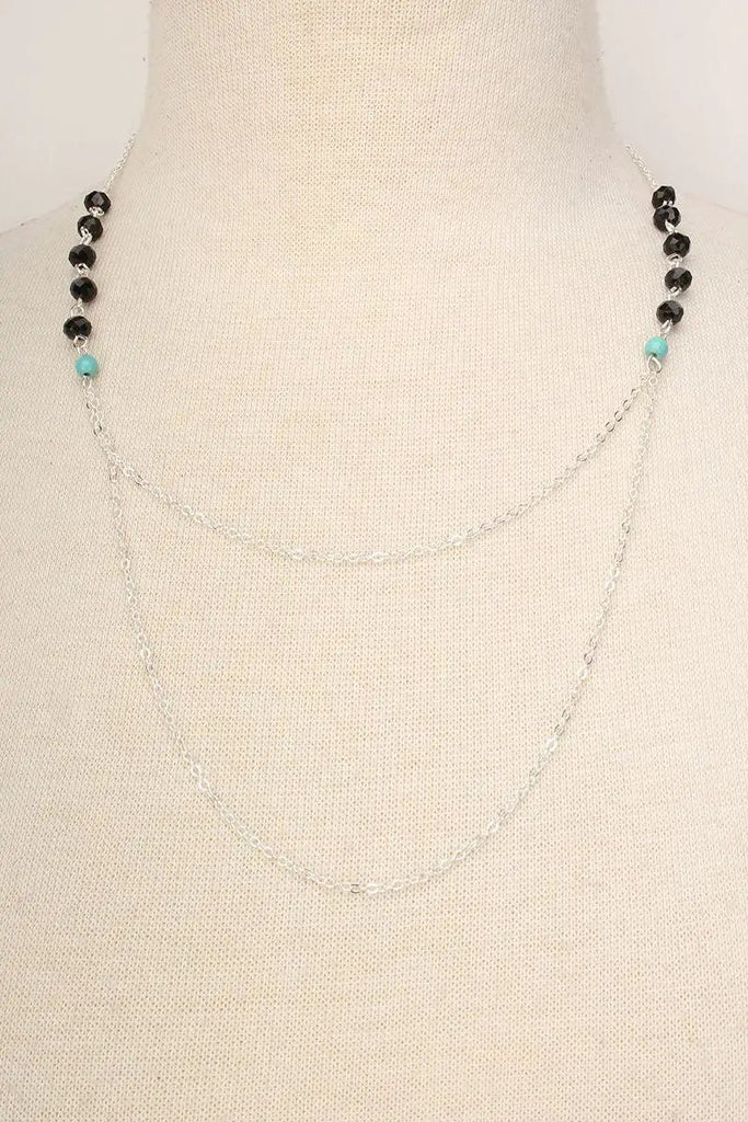 Silver Beaded Necklace