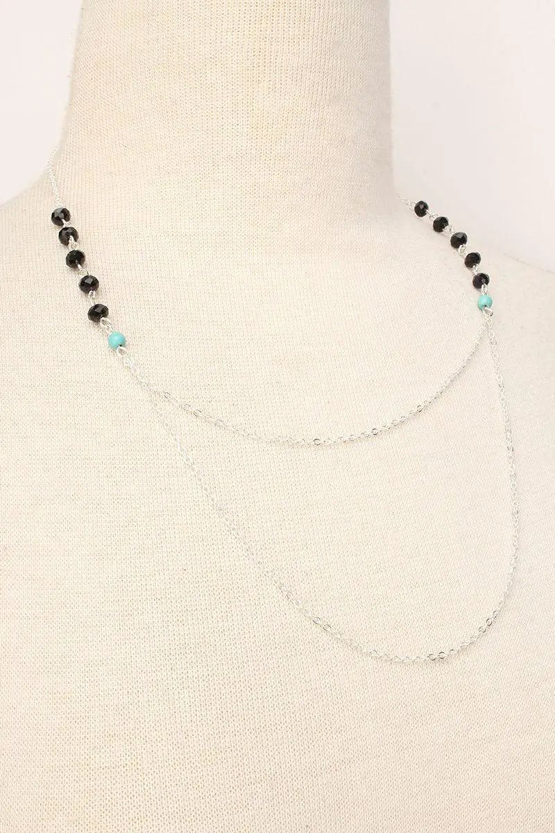 Silver Beaded Necklace