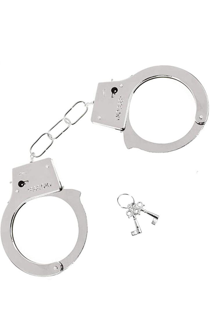 Silver Handcuffs One Piece Costume Accessory - AMIClubwear