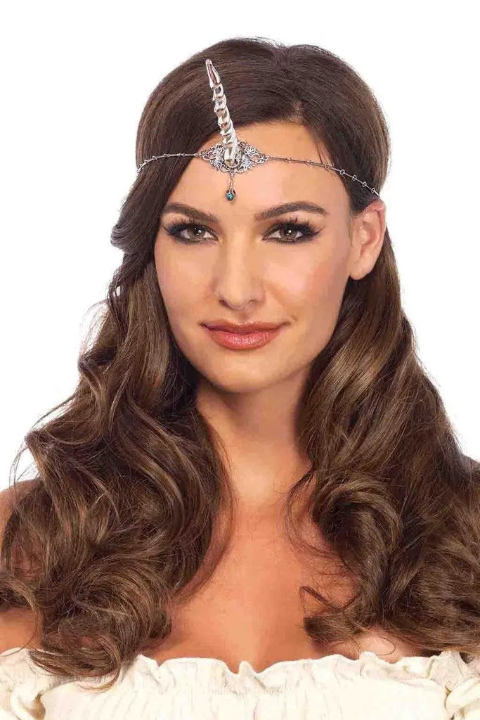 Silver Unicorn Horn Headpiece