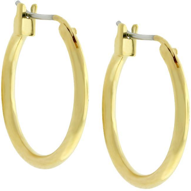 Small Golden Hoop Earrings - AMIClubwear