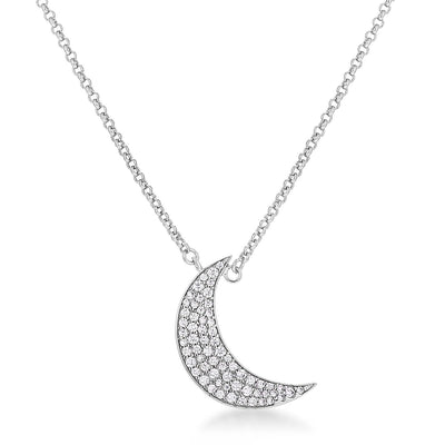To the Moon and Back CZ Necklace - AMIClubwear