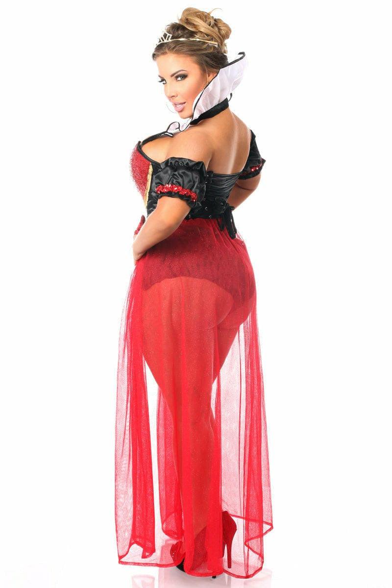 Top Drawer 6 PC Sexy Fairytale Red Queen Costume - AMIClubwear
