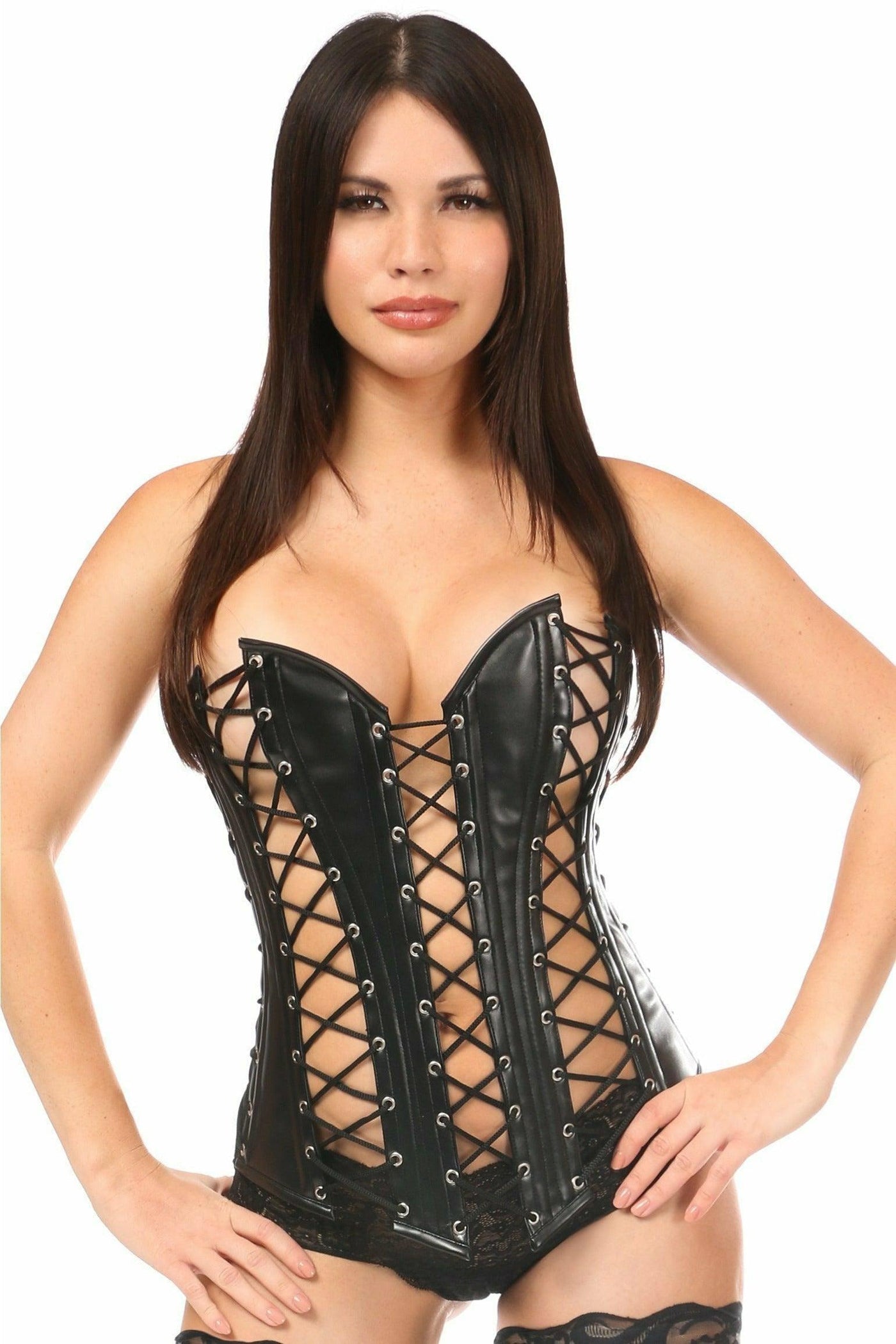 Top Drawer Lace-Up Steel Boned Over Bust Corset - Daisy Corsets
