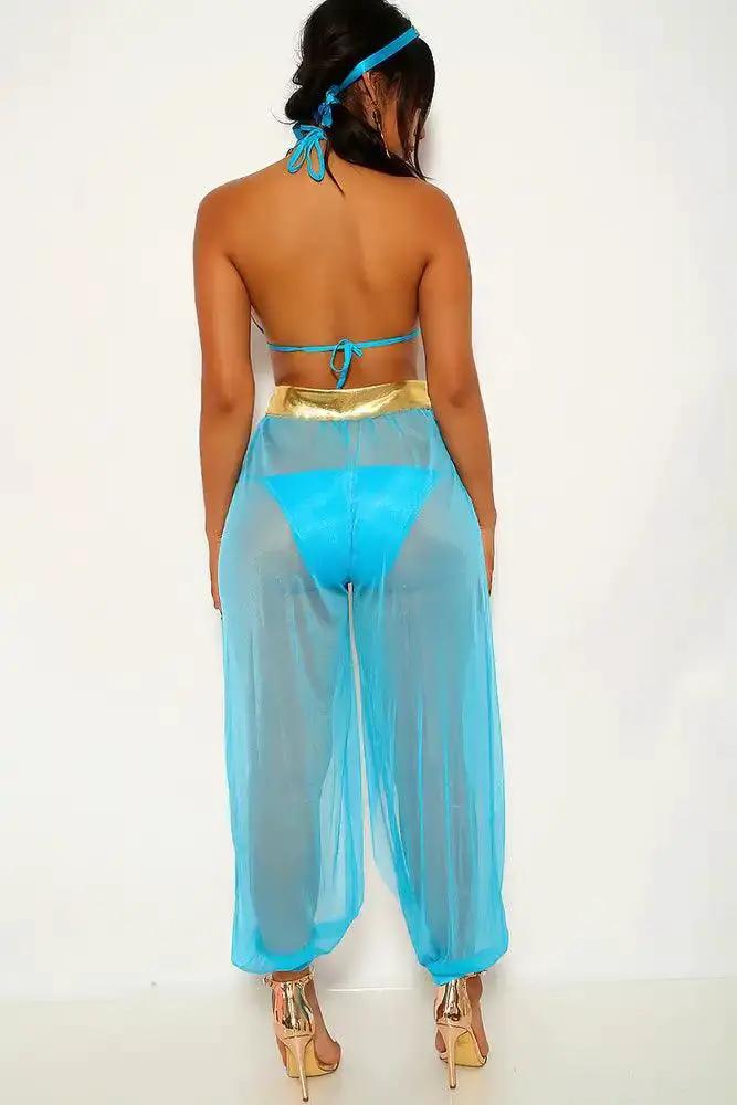 Turquoise Princess Jas Three Piece Halloween Costume