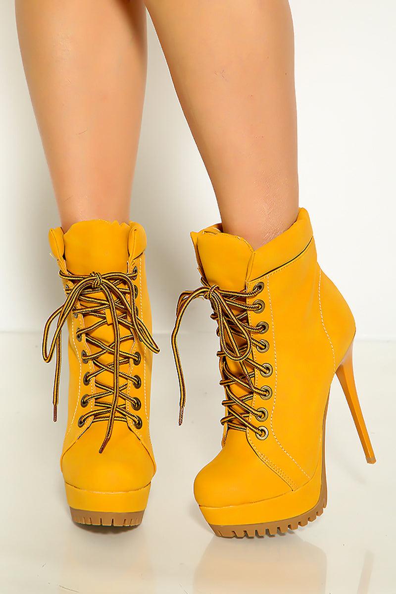 Wheat Suede Pointed Toe Stiletto Booties - AMIClubwear