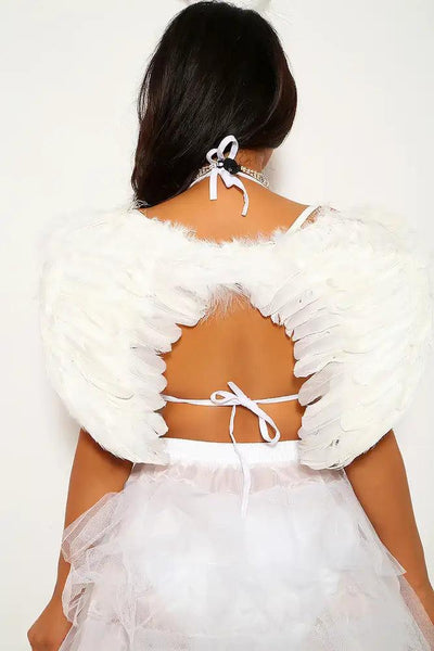 White Angel Three Piece Costume - AMIClubwear