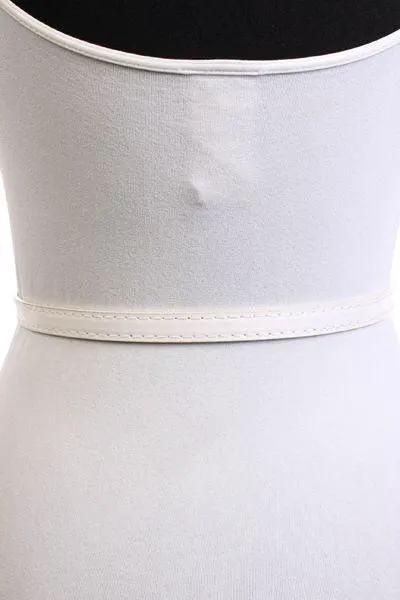 White High Waist Belt