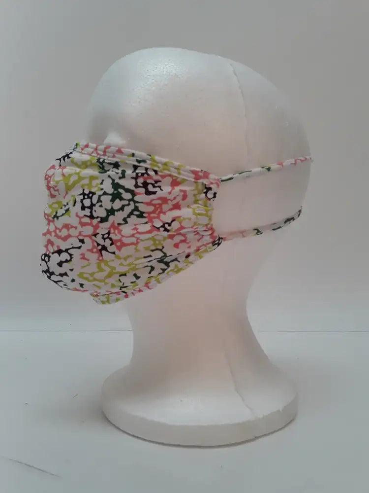 White Lime Printed Reusable Face Mask - AMIClubwear