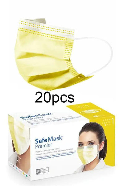 Yellow Disposable 20 Piece Face Mask - AMIClubwear